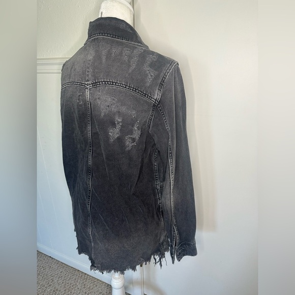 Free People Moonchild Denim Shirt Jacket size XS - Picture 7 of 12